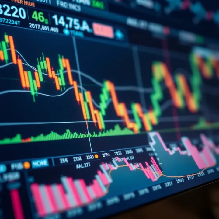 Illustration of financial charts with economic indicators influencing forex trading decisions