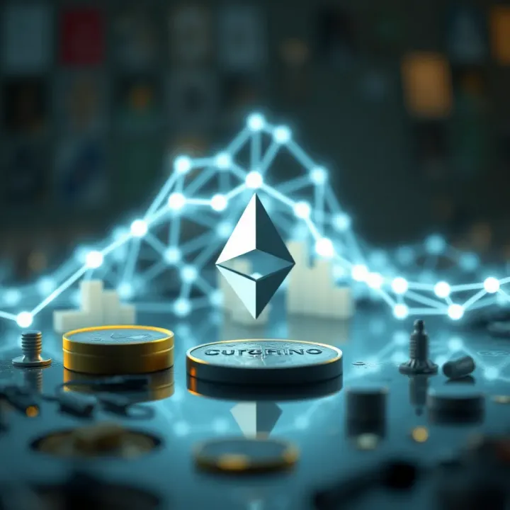 Blockchain Technology Impact on Cryptocurrency Value Visual representation of blockchain technology and its impact on cryptocurrency value