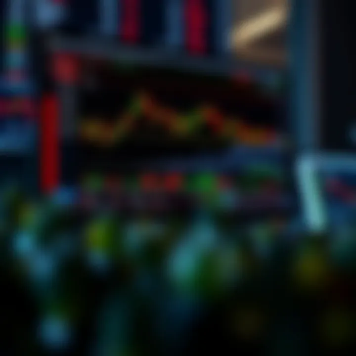 Computer screen showing binary bot software interface with trading graphs and settings