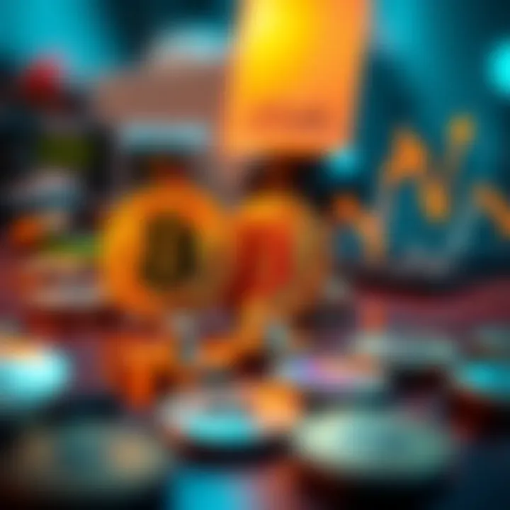 Graph showing recent Bitcoin price trends with upward and downward movements