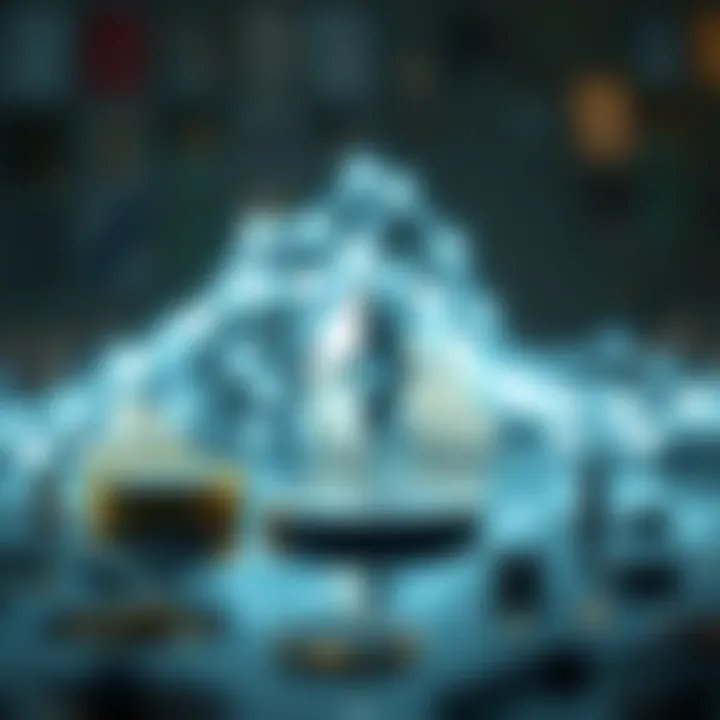 Visual representation of blockchain technology and its impact on cryptocurrency value