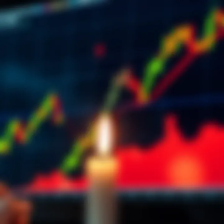 Illustration of a bullish engulfing candlestick pattern on a trading chart indicating potential market upward trend