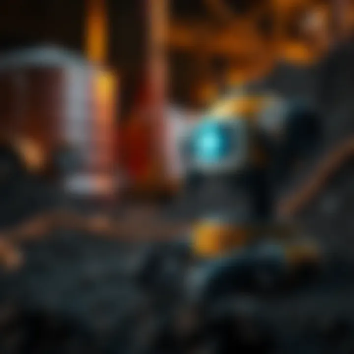 Visual representation of safe deployment practices and risk management for Candle Mine Bot in mining environments