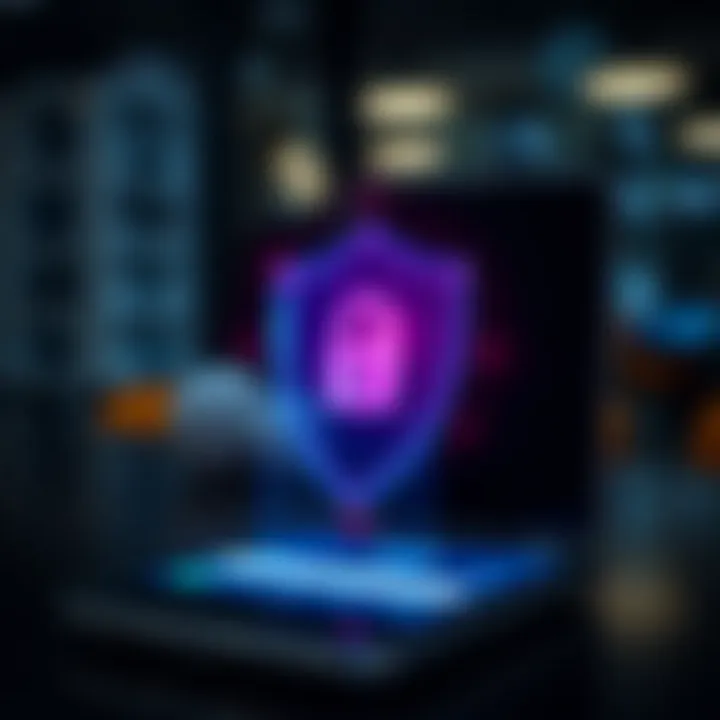 Security Features Safeguarding Deriv App Accounts Illustration of security shield protecting a mobile device during app login