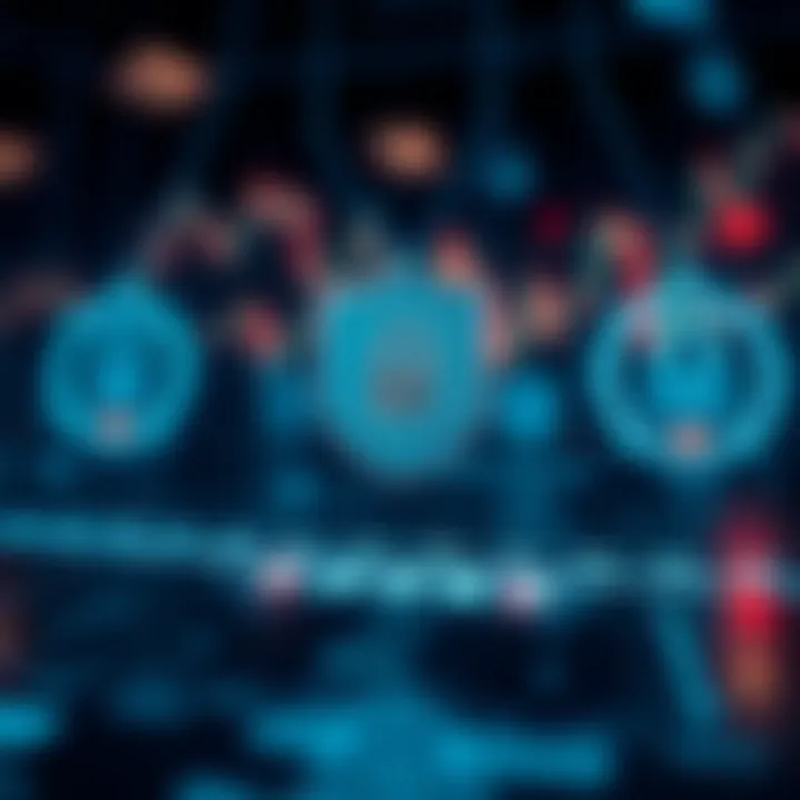 Security Measures Ensuring Safe Trading on app.deriv Security features and encryption symbols representing safe trading on app.deriv platform