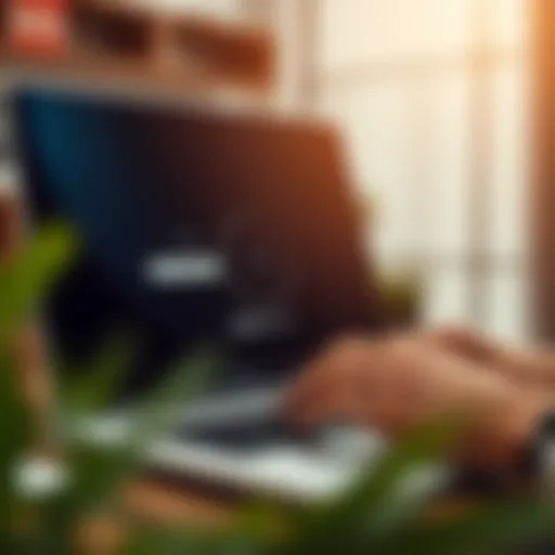 User logging into Deriv.com platform on a laptop with secure authentication