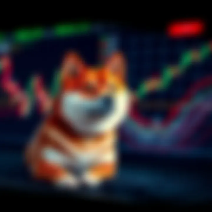 Conceptual chart showing market volatility and risk factors affecting cryptocurrency investments