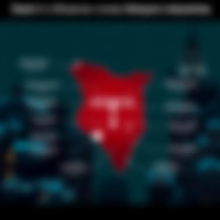 Map of Kenya highlighting sectors influenced by Deeiv technology and its local applications