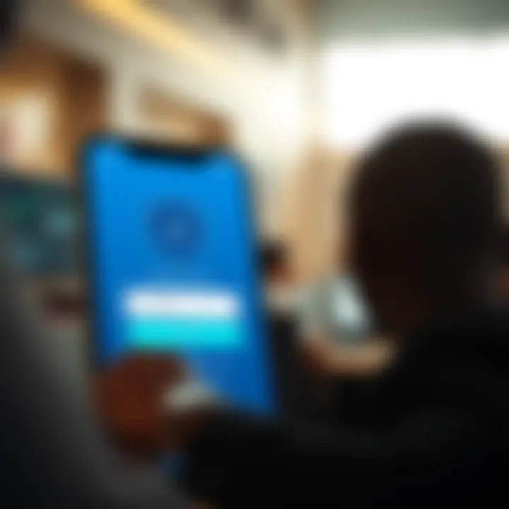 Secure login screen of the Deriv app emphasizing protection and user access