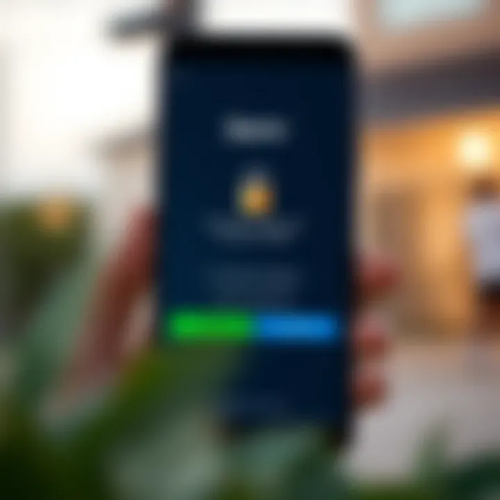 Deriv App Security Features on Android Secure login screen of the Deriv app highlighting encryption and safety features