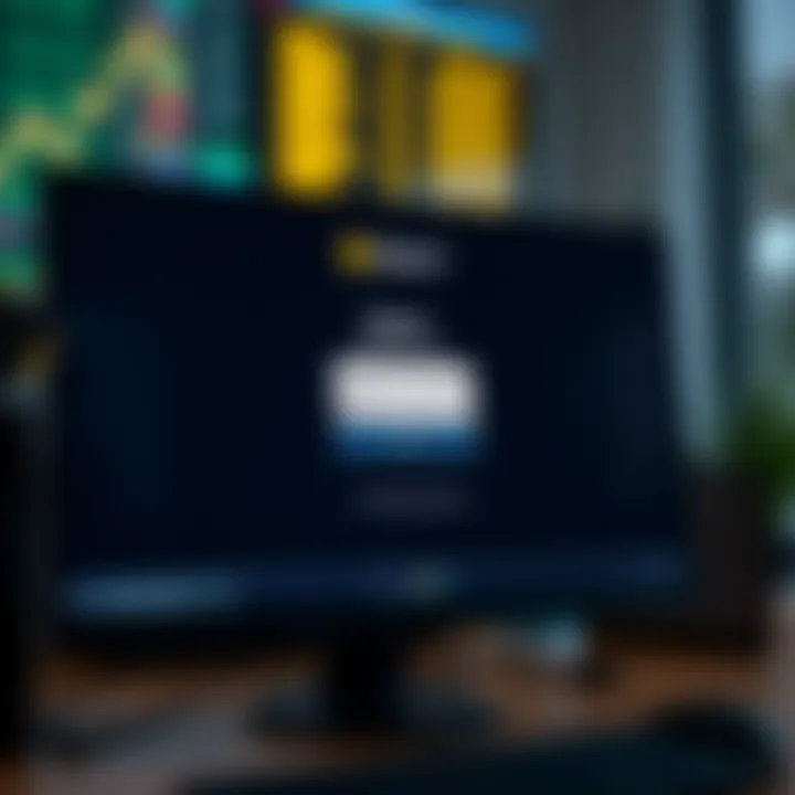 Deriv platform login interface on a computer screen showing secure sign-in fields