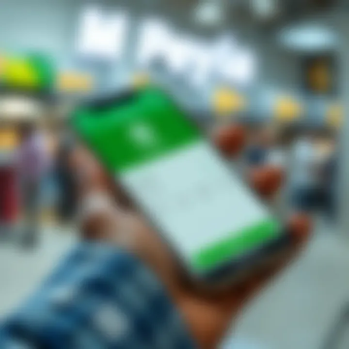 Mobile phone screen showing M-Pesa payment interface linked to Deriv trading account