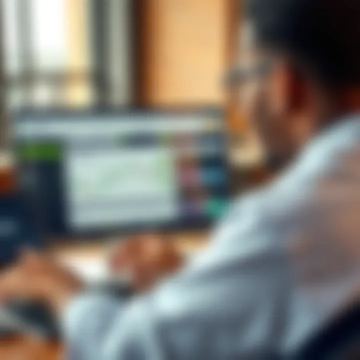 Dashboard view showcasing key features and account management tools on trading platform