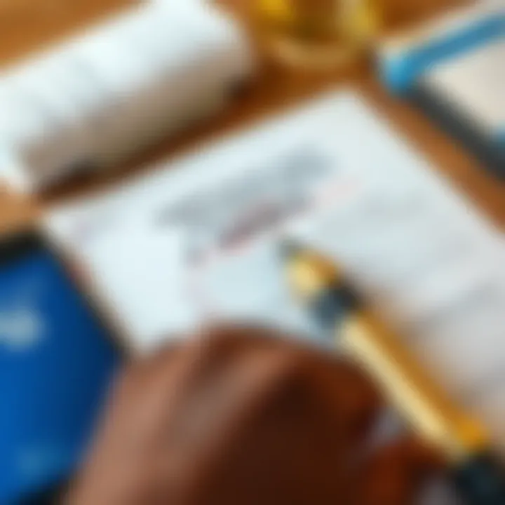 Illustration of secure account verification with document checklist