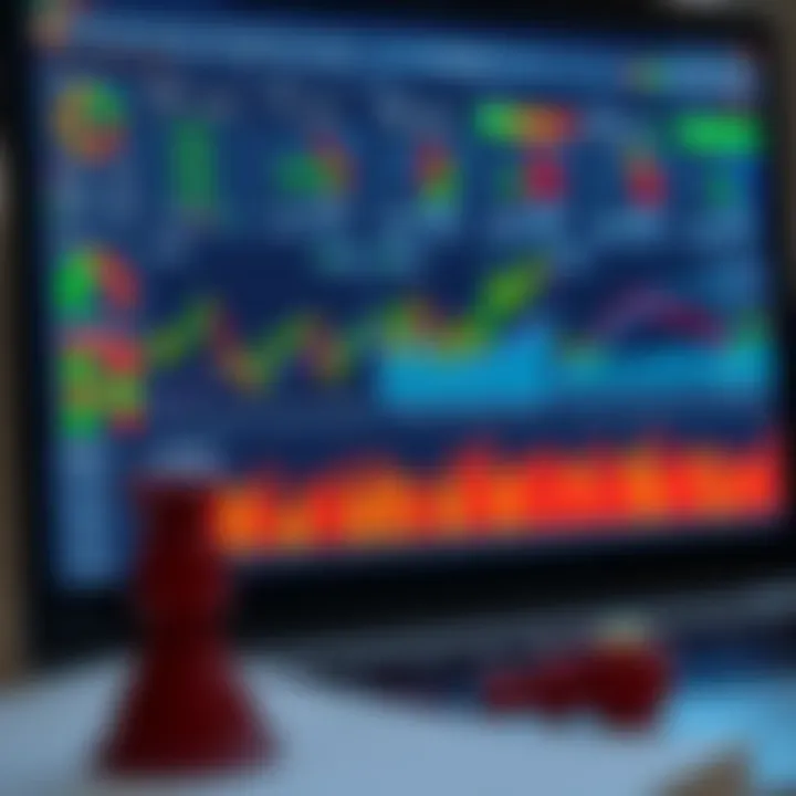 Forex Trading Tools and Risk Management Interface Digital dashboard displaying forex trading tools and risk management charts