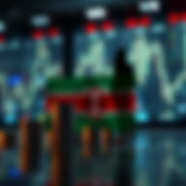 Conceptual illustration of investment growth with Kenyan flag overlay symbolizing local investor benefits