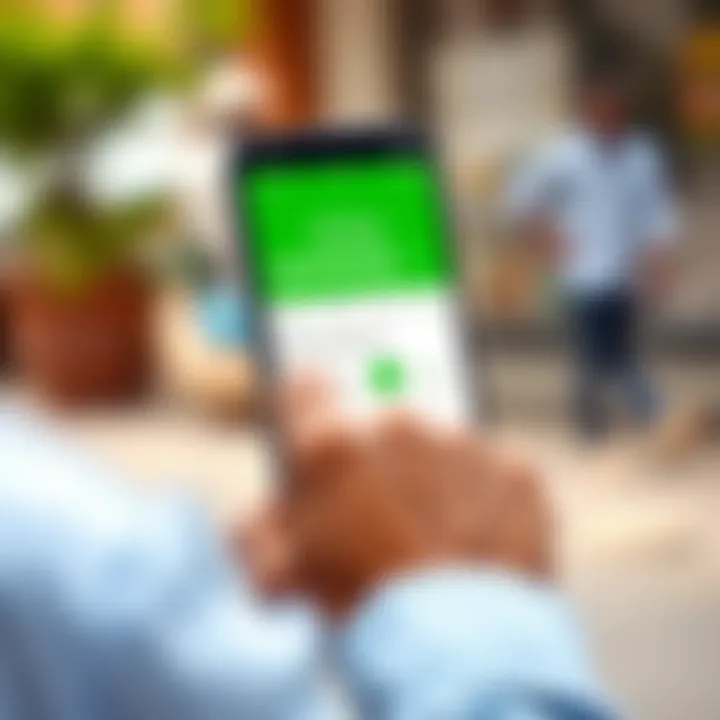 Mobile phone screen displaying M-Pesa app for depositing funds into trading account