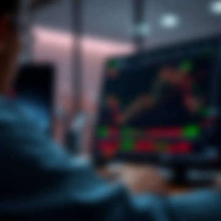 Graphical interface showing binary options trading charts and controls on Deriv platform