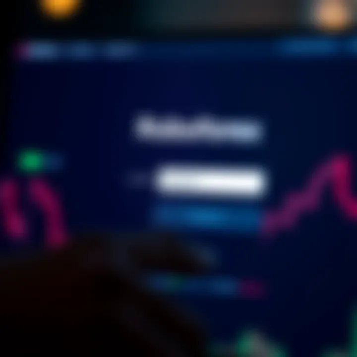 Secure login screen for Roboforex trading platform showing username and password fields