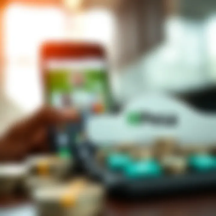 Digital wallet and mobile money icons representing secure cross-platform transactions
