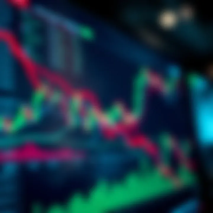Graph showing the flow of copy trading with financial charts and connected traders