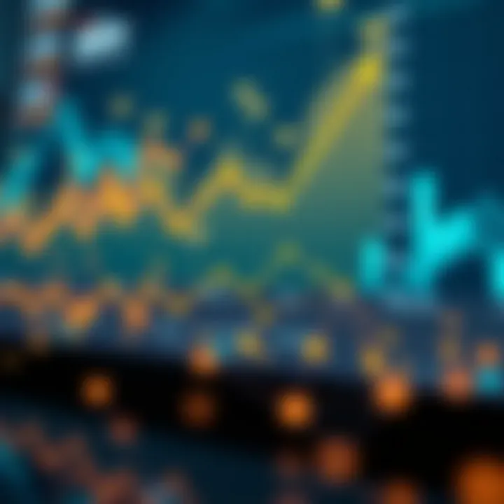 Digital marketing concept showing growth chart with affiliate network connections