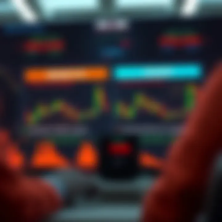Visual comparison of benefits and risks associated with automated trading in dynamic financial markets
