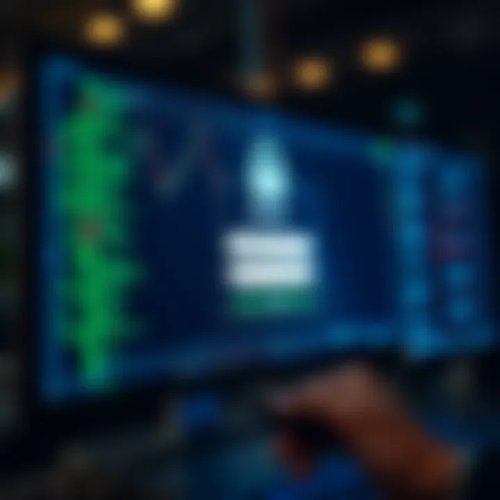 Secure login screen displaying a user entering credentials on a digital platform