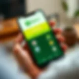 Mobile phone screen displaying Deriv trading platform alongside M-Pesa mobile money service icons