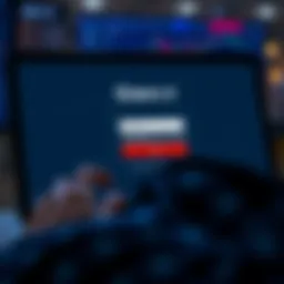 User entering credentials on Deriv X login screen on a digital device