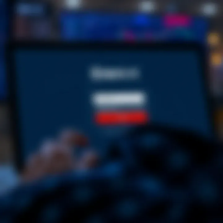 User entering credentials on Deriv X login screen on a digital device