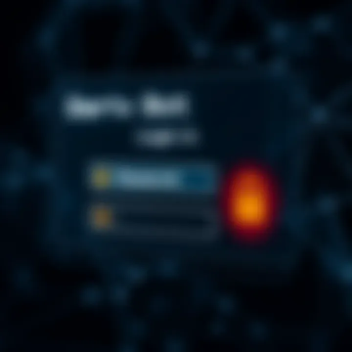 Secure login interface for Deriv bot platform showing username and password fields with security icons