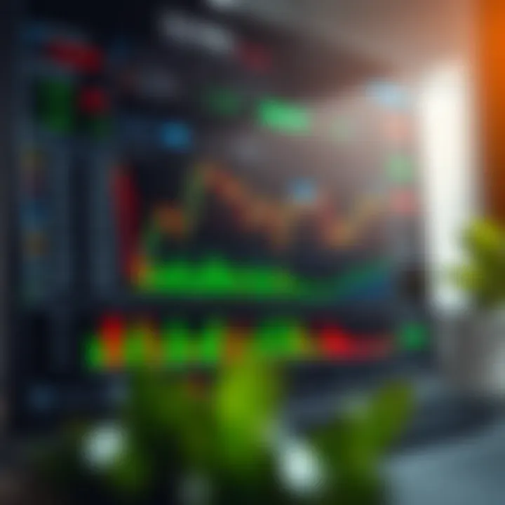 Interactive trading platform dashboard displaying forex, stock, and commodity charts