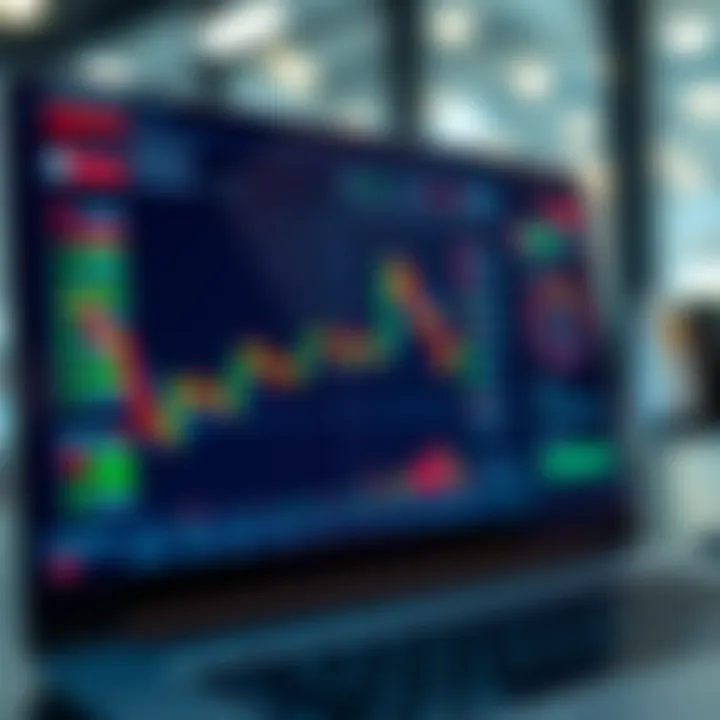 Interface of a Modern Online Trading Platform Interface of an online trading platform showing charts and investment options