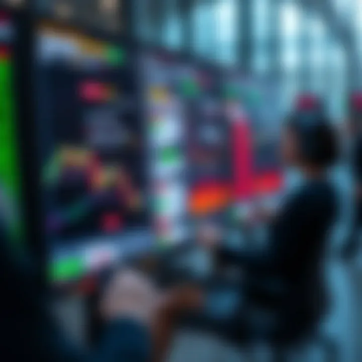 Digital interface displaying trading strategies and risk management tools
