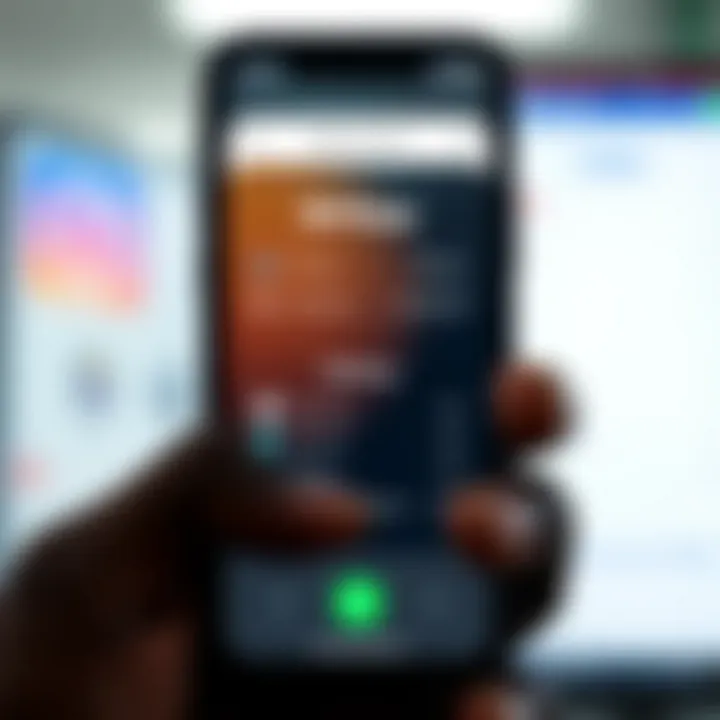 Mobile phone displaying M-Pesa payment interface used for secure trading transactions