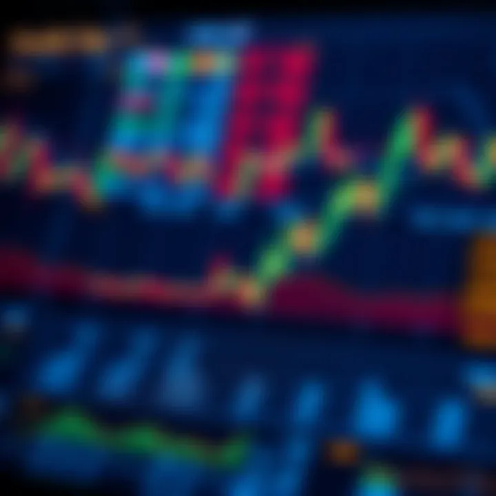 Conceptual illustration of risk management strategies using financial data