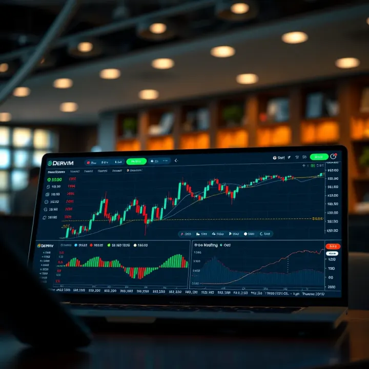 Deriv.com Trading Platform Overview Overview of Deriv.com trading platform showing various financial instruments and user-friendly interface