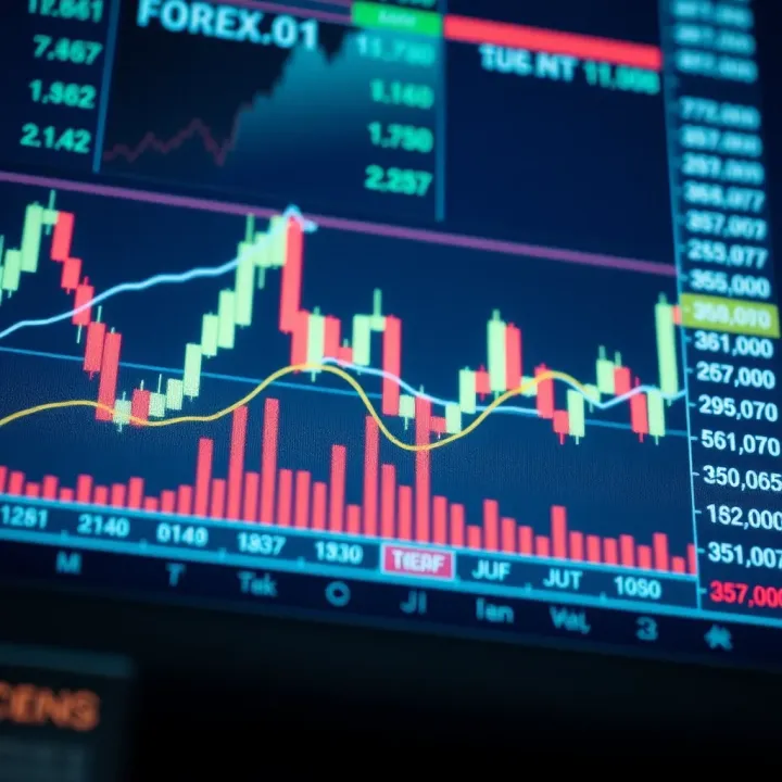 Chart illustrating risk management and trading strategies in forex