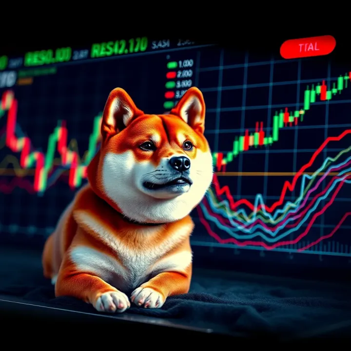 Conceptual chart showing market volatility and risk factors affecting cryptocurrency investments