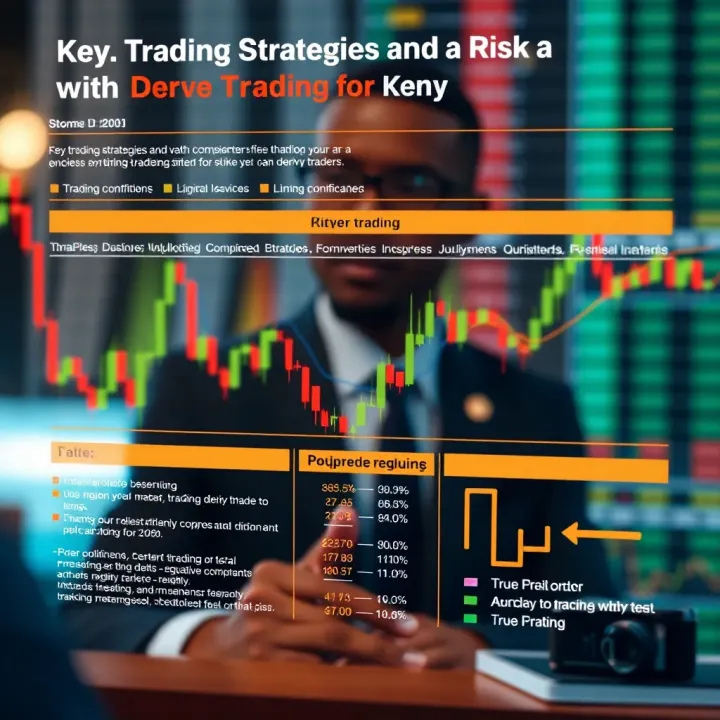 Key Trading Strategies and Risk Management in Deriv Trading for Kenya Graphical representation of trading strategies, risk management, and regulatory compliance for Kenyan deriv traders