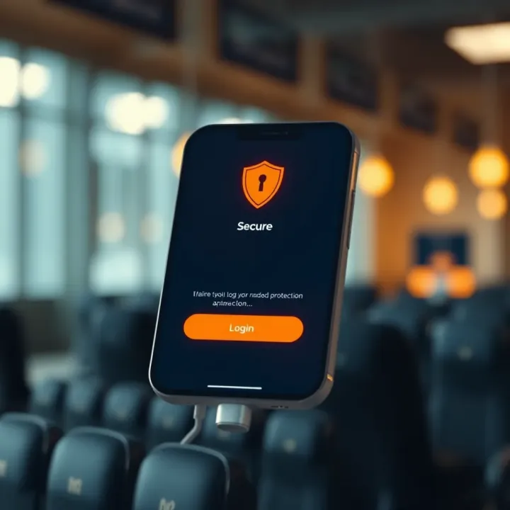 Account Security Features in Deriv.com App Login Secure login confirmation with shield icon highlighting account protection on Deriv.com app