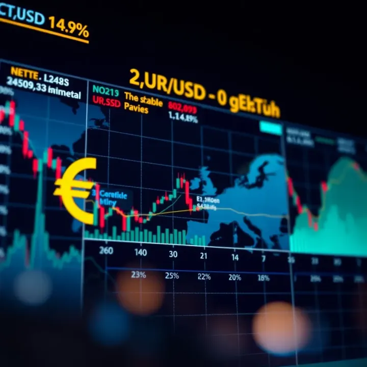 Chart illustrating the impact of geopolitical events and monetary policies on EUR/USD trends