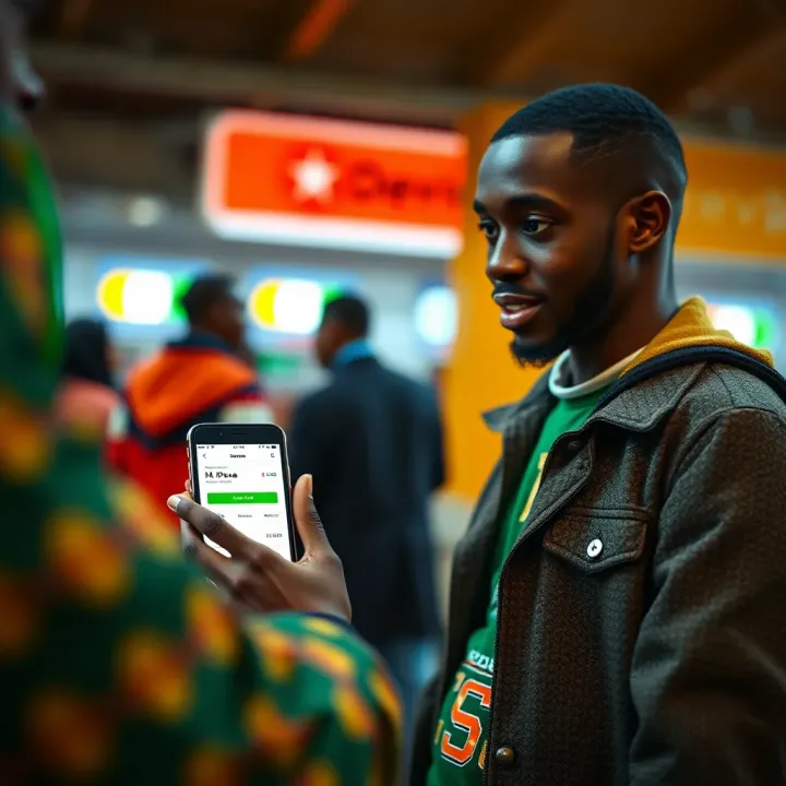 Kenyan user funding Deriv account using mobile payment service M-Pesa