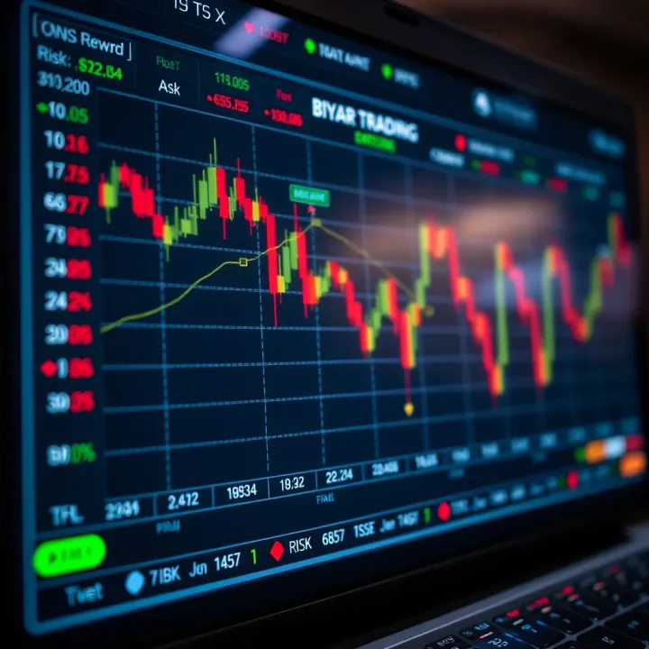 Performance Analysis of Binary Options Trading Bots Chart showing performance trends of automated binary options strategies with risk and reward indicators