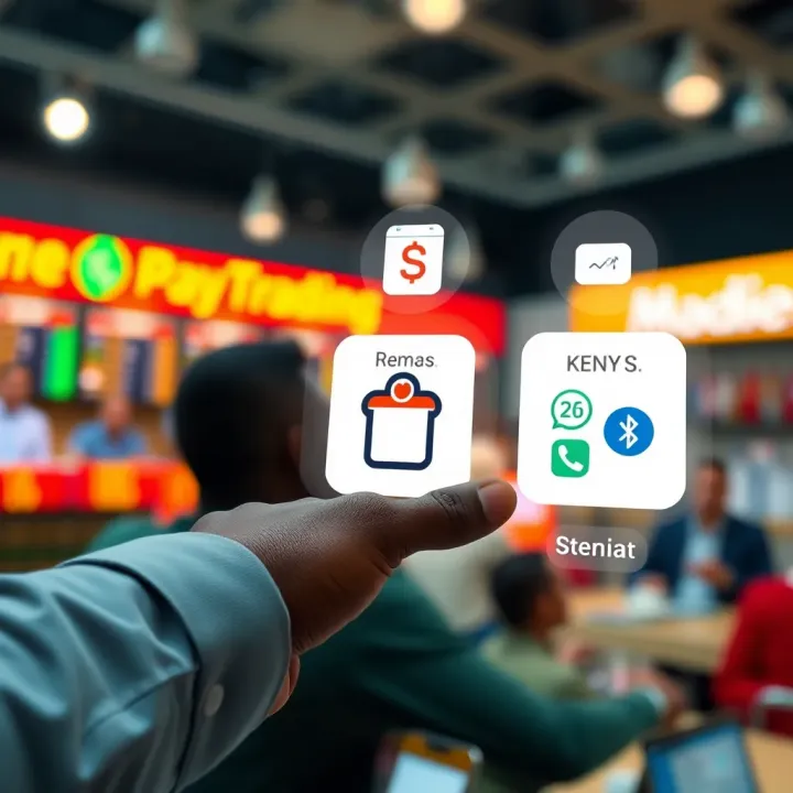 Payment Methods for Kenyan IQ Trading Users Illustration of payment methods including mobile money icons used by Kenyan traders