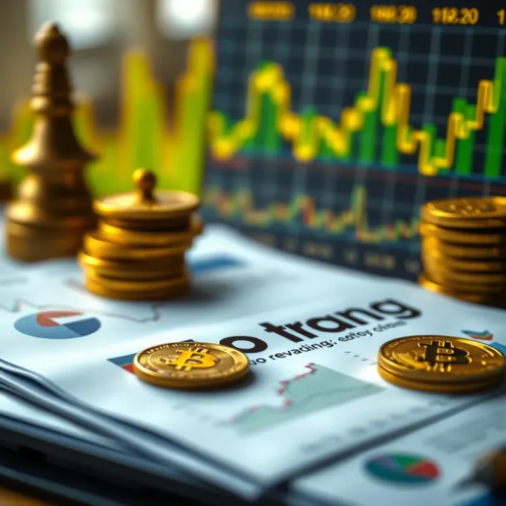 Risks and Regulations Affecting Crypto Trading in Kenya Graph showing market trends and regulatory documents symbolizing crypto trading risks and rules in Kenya