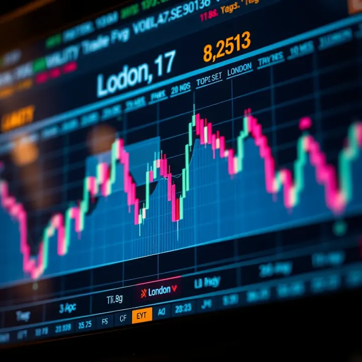 Forex Volatility Patterns in London Trading Session Chart showing forex market volatility peaks during London trading hours