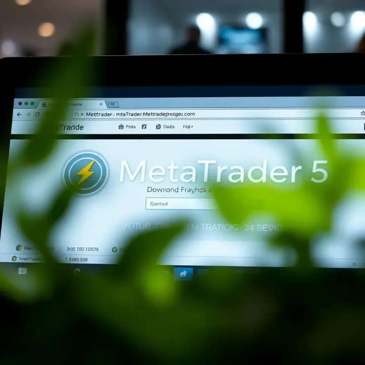 Screenshot of MetaTrader 5 download page on official website