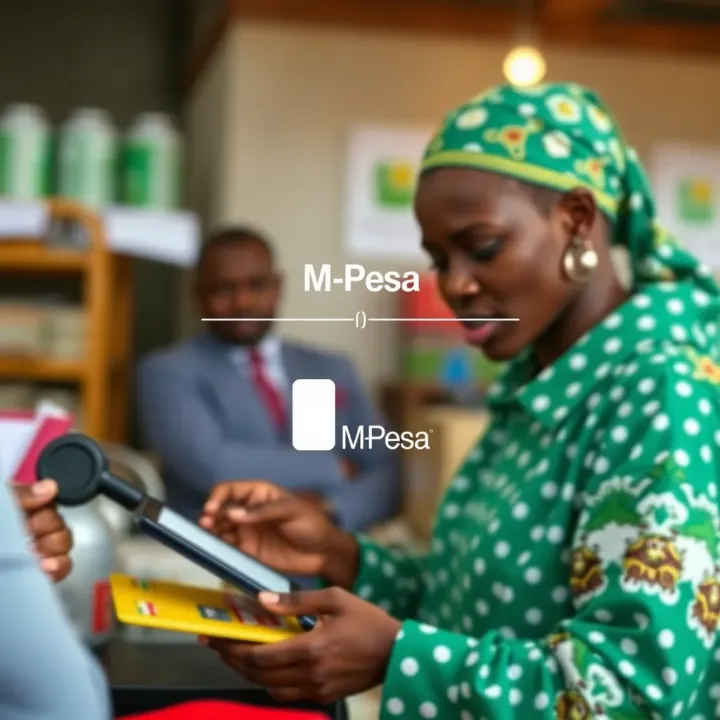 M-Pesa Payment Integration with Pocket Option for Kenyan Traders Graphic illustrating the integration of M-Pesa payment system with Pocket Option for deposits